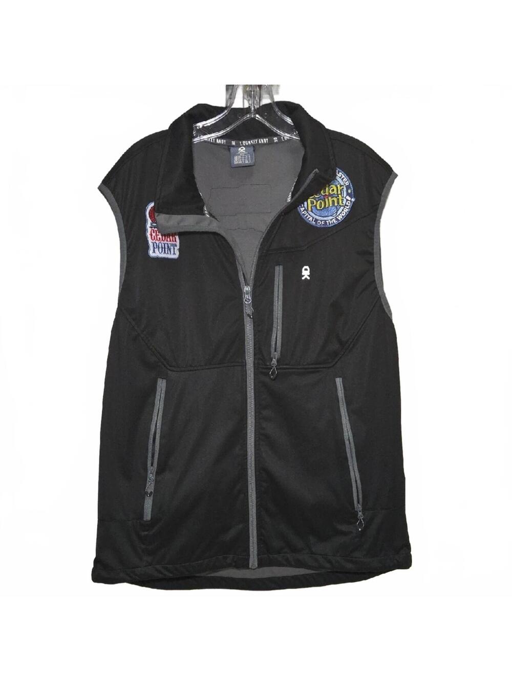 Cedar Point | Little Donkey Andy | Men's Black Softshell Vest | L